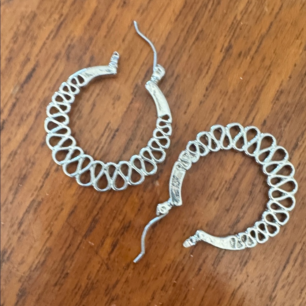 Elegant Silver Hoop Earrings